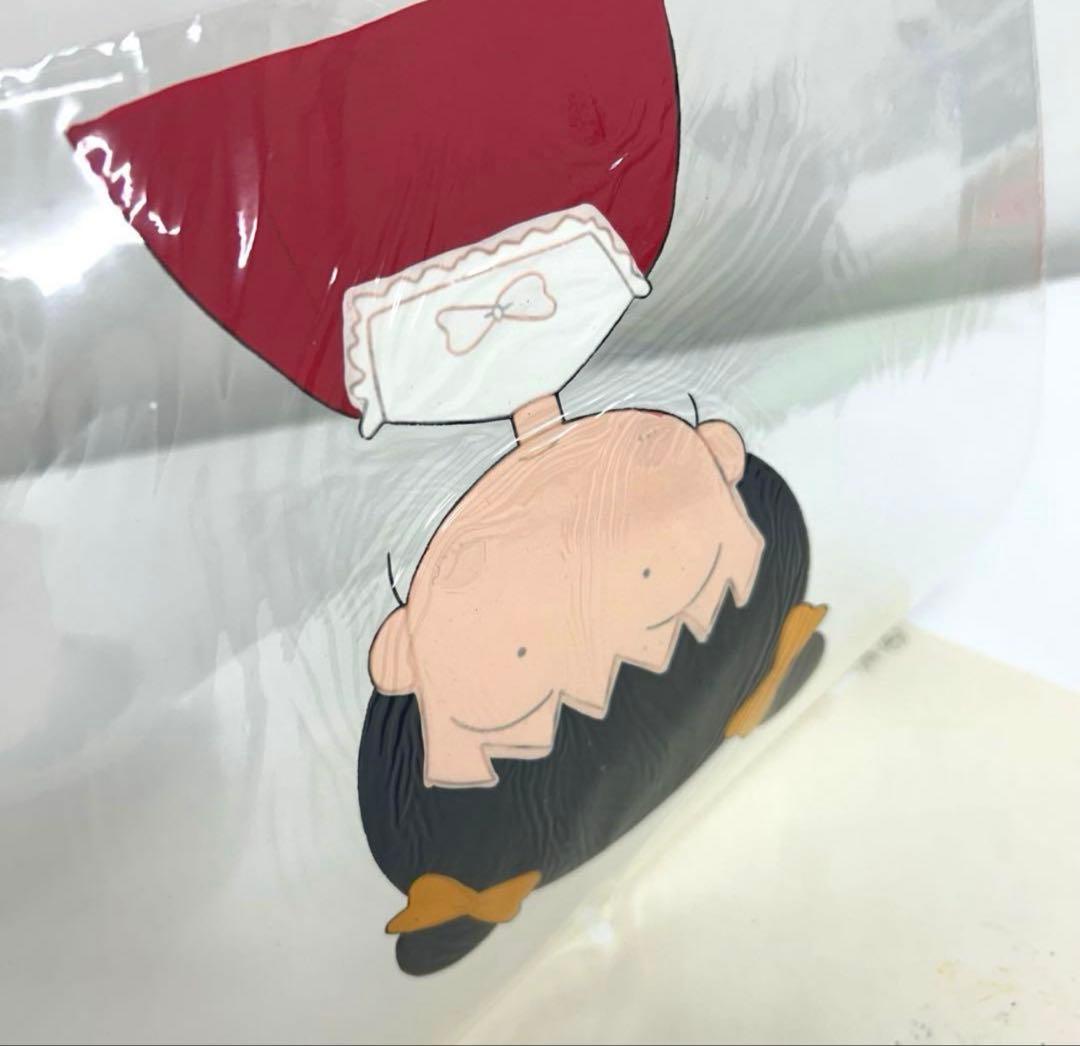 e680- ちびまる子ちゃんセル画 みんなでフランス料理を食べに行く