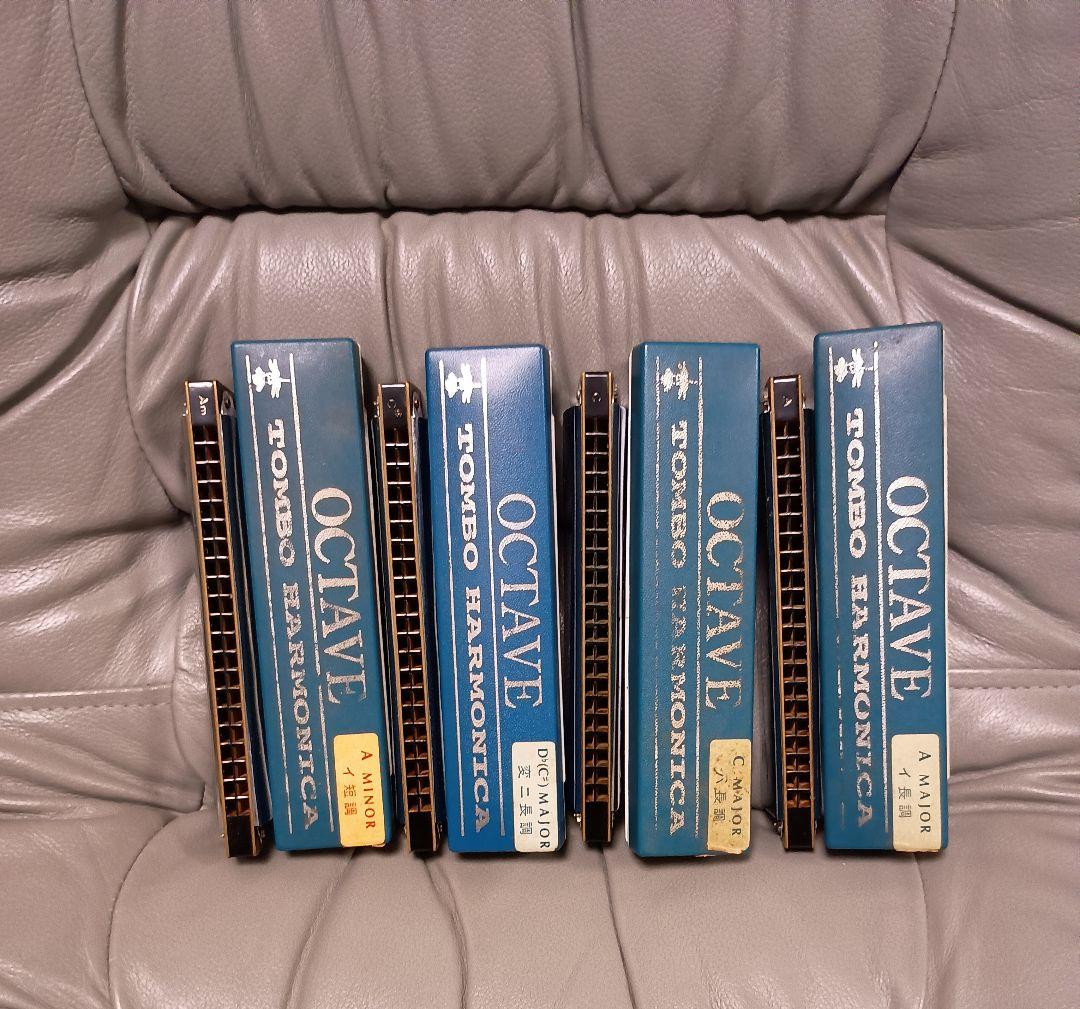 トンボ オクターブハーモニカ 4本セット