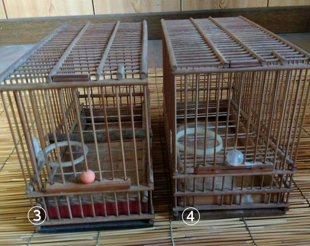 昭和　日本製　鳥かご　メジロ籠　12個セット　高さ17センチ