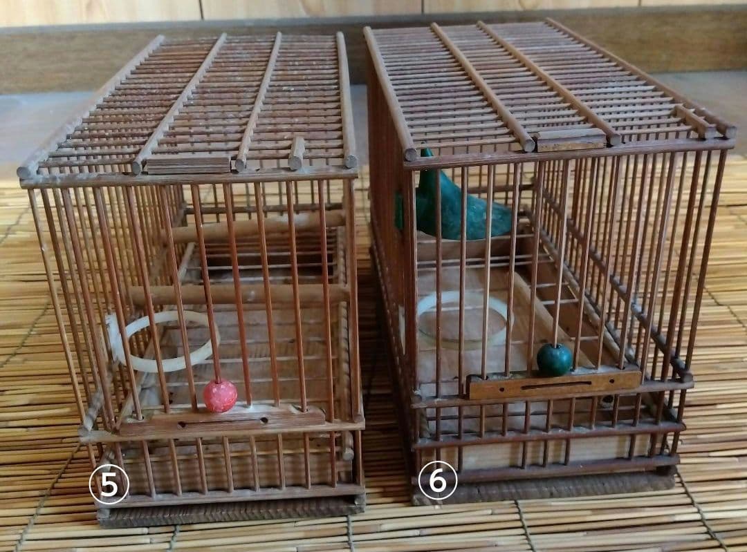 昭和　日本製　鳥かご　メジロ籠　12個セット　高さ17センチ
