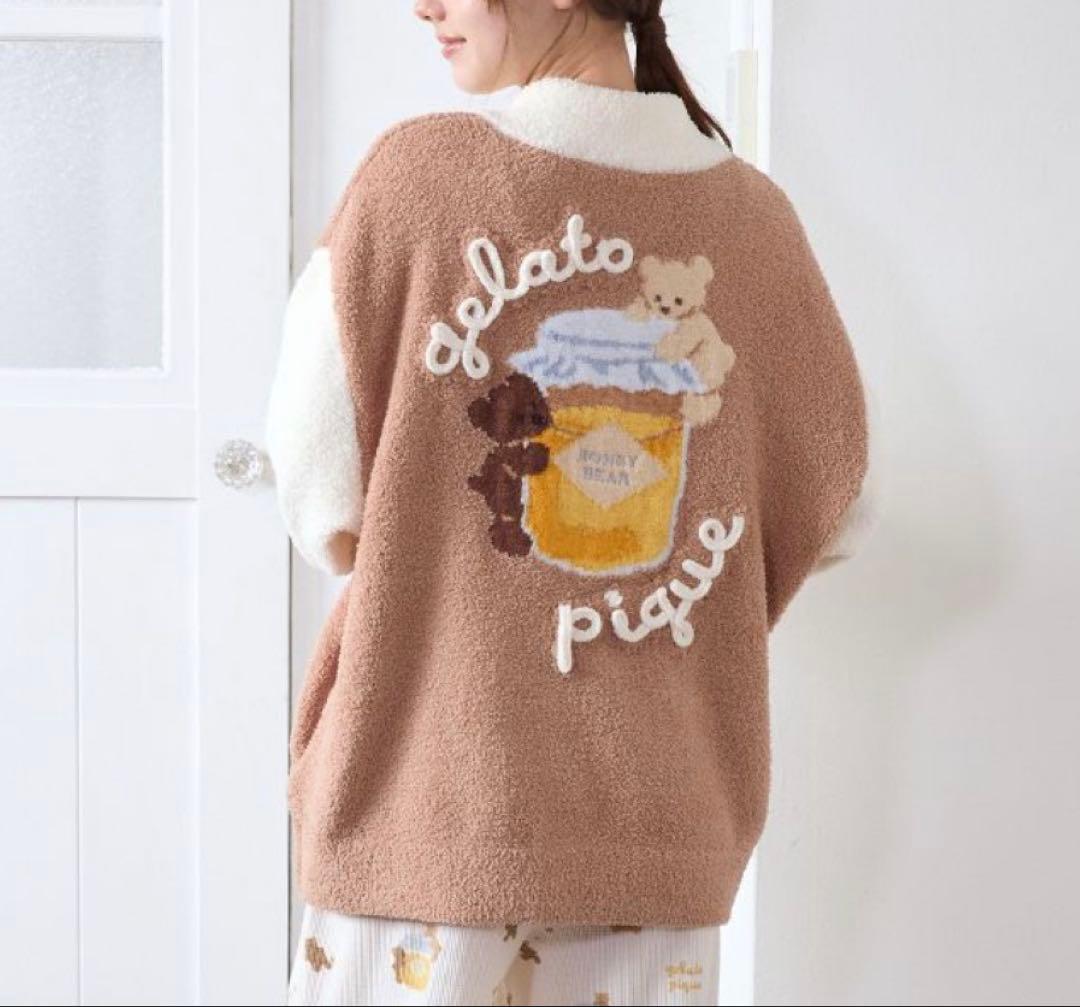 ジェラピケ ベビモコはちみつベアピケジャン