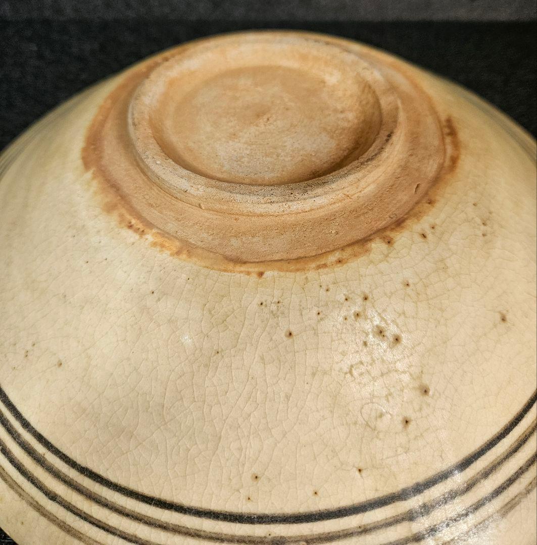 【上作品❗】14世紀頃　東南アジア古陶磁器　タイ古陶　スコタイ　魚文鉢皿　宋胡録