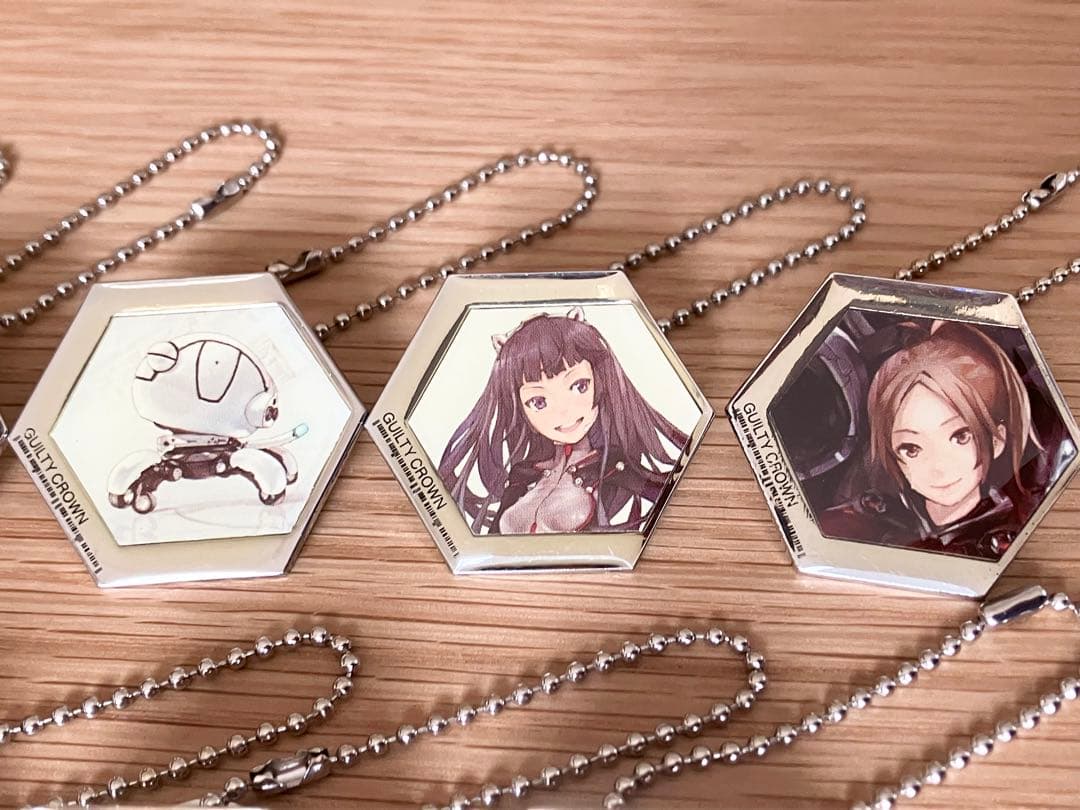 ギルティクラウン ビジュアルクリップ キーチェーン バッジ 全10種 楪いのり