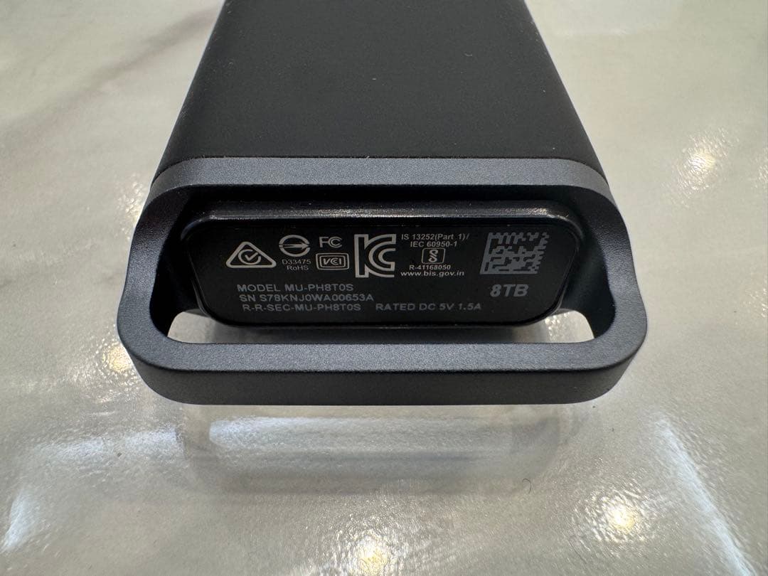 【ほぼ新品】8TB SSD T5 EVO Samsung （管理No.3）