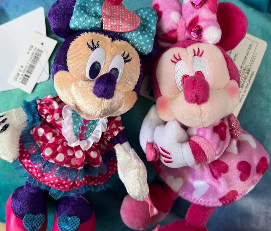 ディズニー パルパル 2026 ぬいば 抱きつきチャーム　　ミニー セット