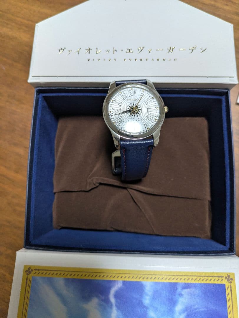 ヴァイオレット エヴァーガーデン セイコー メモリアルウオッチ 腕時計 レザー