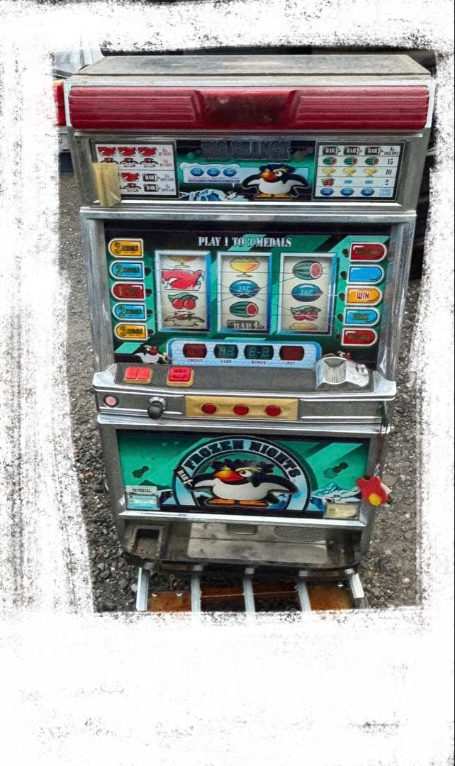 ジャンク品　BIG CHANCE ペンギンスロットマシン