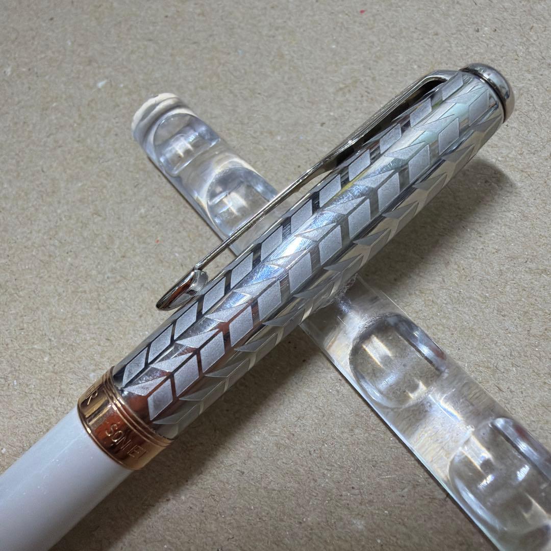 廃盤 PARKER パーカー ソネット ボールペン メタル&パールCT 油性