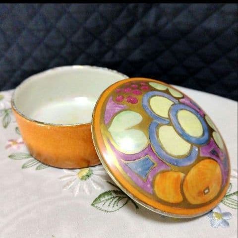 超レアー、スージークーパー、グロリアラスター、蓋付小物入れ、約100年前の作製！