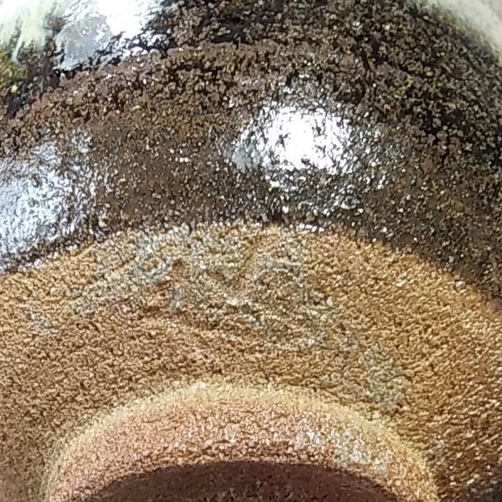 西岡良弘　氏作　朝鮮唐津茶碗　合わせ箱付き　唐津茶碗　茶道具　西岡小十　氏の長男