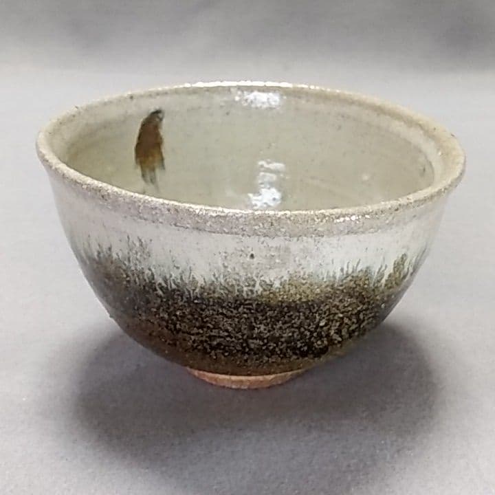 西岡良弘　氏作　朝鮮唐津茶碗　合わせ箱付き　唐津茶碗　茶道具　西岡小十　氏の長男