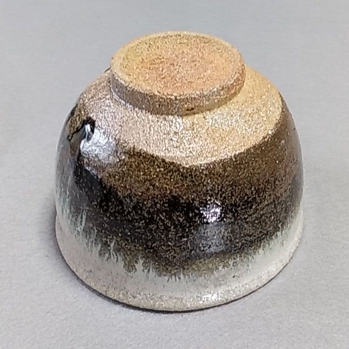 西岡良弘　氏作　朝鮮唐津茶碗　合わせ箱付き　唐津茶碗　茶道具　西岡小十　氏の長男