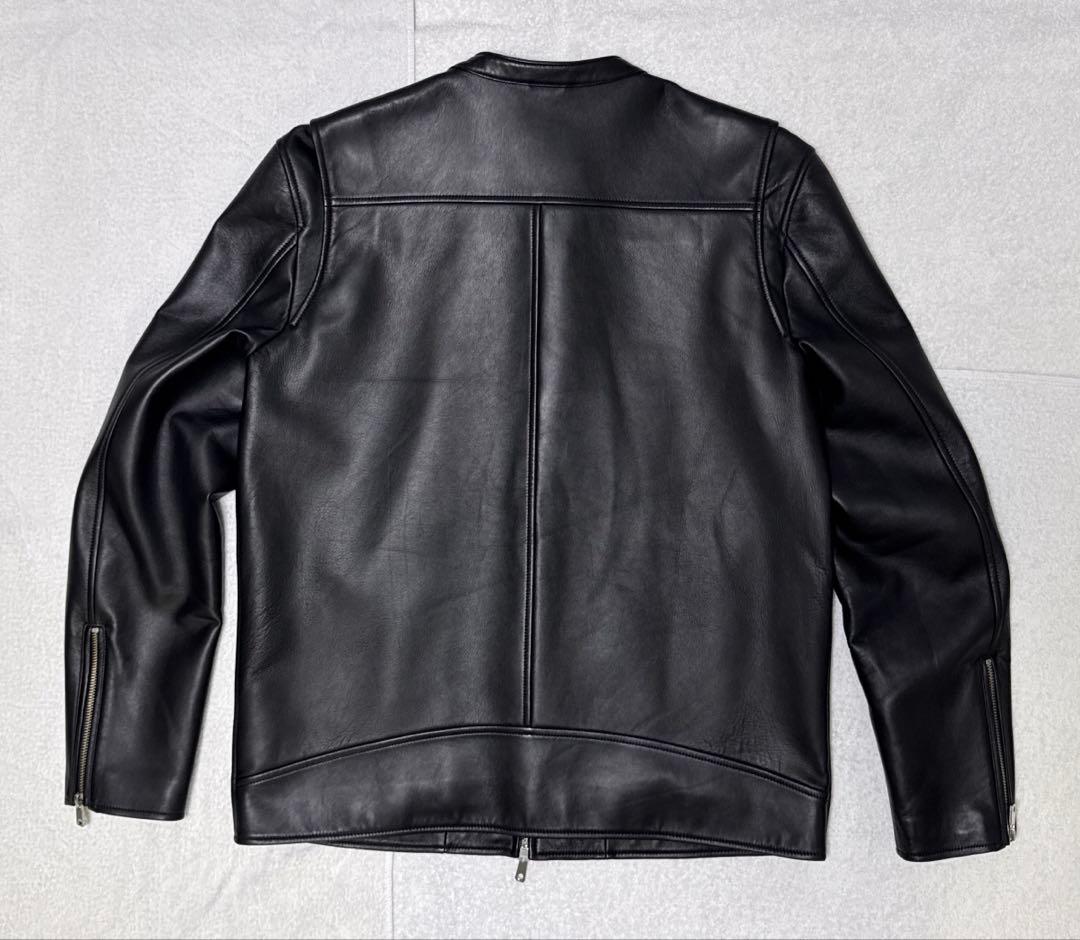 ユナイテッド東京 希少なサイズ4【XL】 ノーカラーシングルライダース