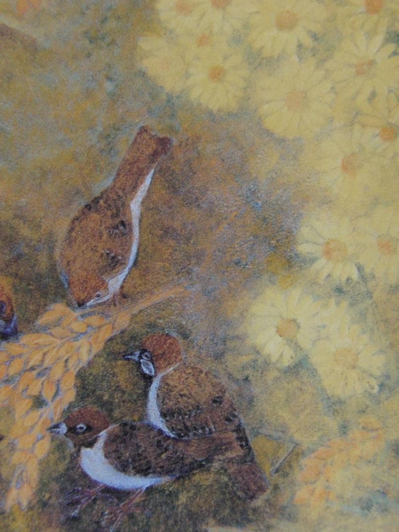 高橋淑子、【秋の宴】、希少な額装用画集より、新品額装付、状態良好