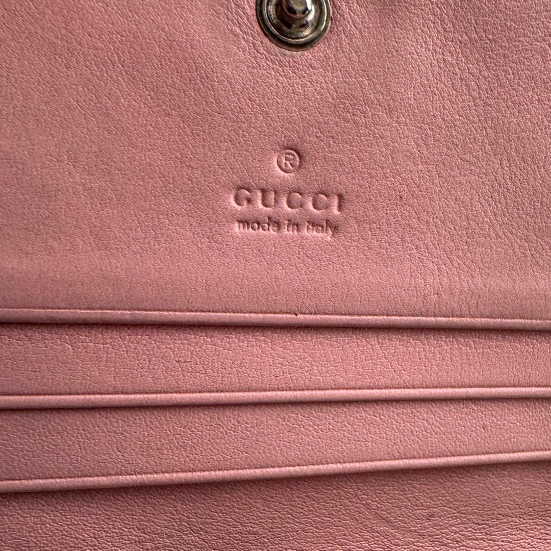 【美品】 GUCCI グッチ マーモント 2つ折り 財布 コンパクト パイソン
