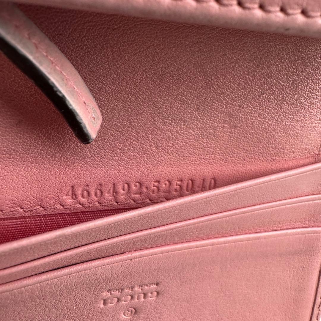 【美品】 GUCCI グッチ マーモント 2つ折り 財布 コンパクト パイソン