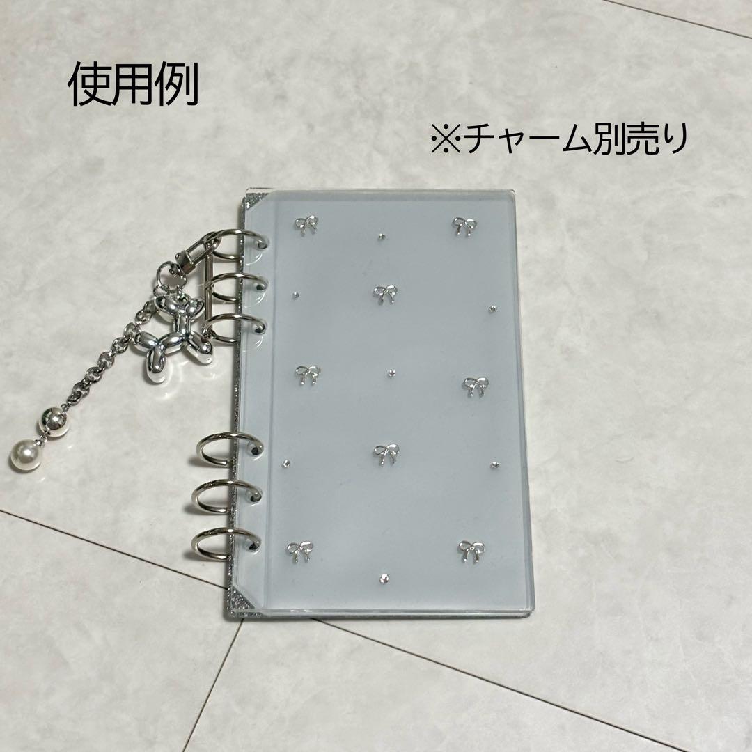 ✨しあん ✨A6 アクリルレジンバインダー　リング付き　韓国　貯金