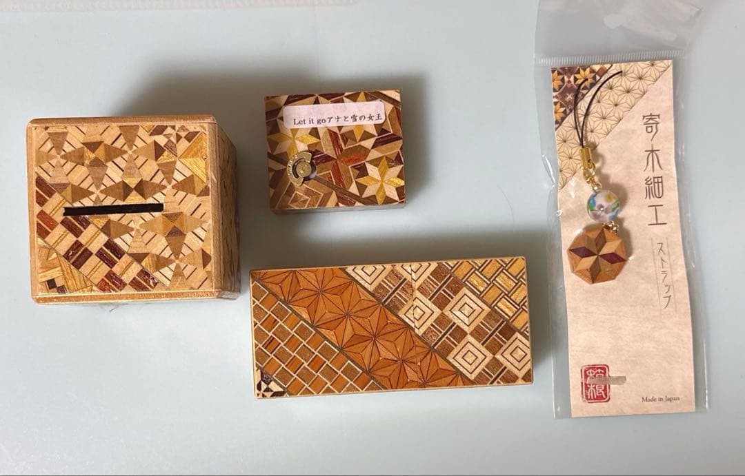 箱根 寄せ木細工 秘密のからくり箱 ストラップ まとめ売り 美品
