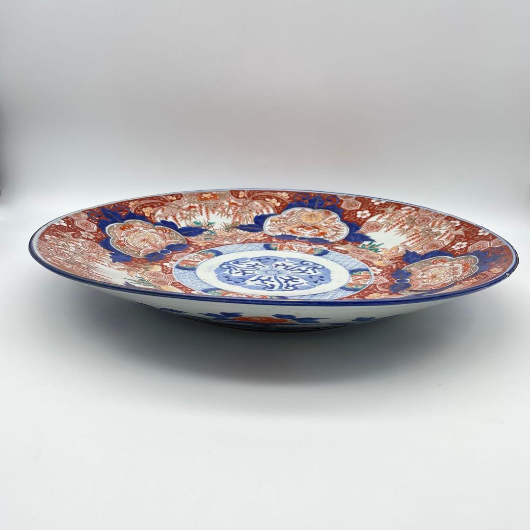 古伊万里　色絵大皿　江戸時代　有田焼　46.5cm  アンティーク
