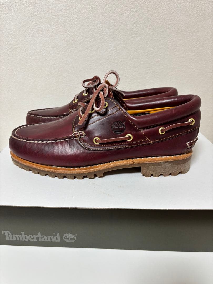 Timberland 3eye バーガンディ　実質27㌢前後です‼️