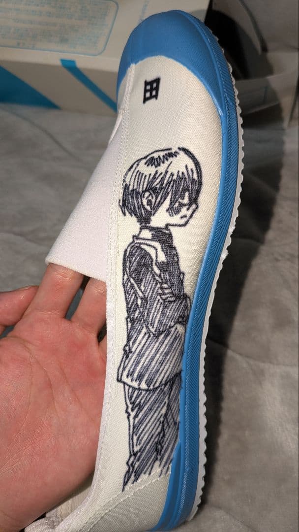 僕の心のヤバイやつ　僕ヤバ　桜井のりお先生直筆イラスト入り上履き　山田杏奈