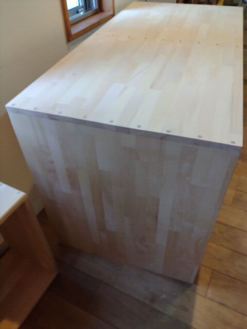 木製　ハンドメイド　オーダー　コの字　シェルフラック　テレビ台　水槽台　テーブル