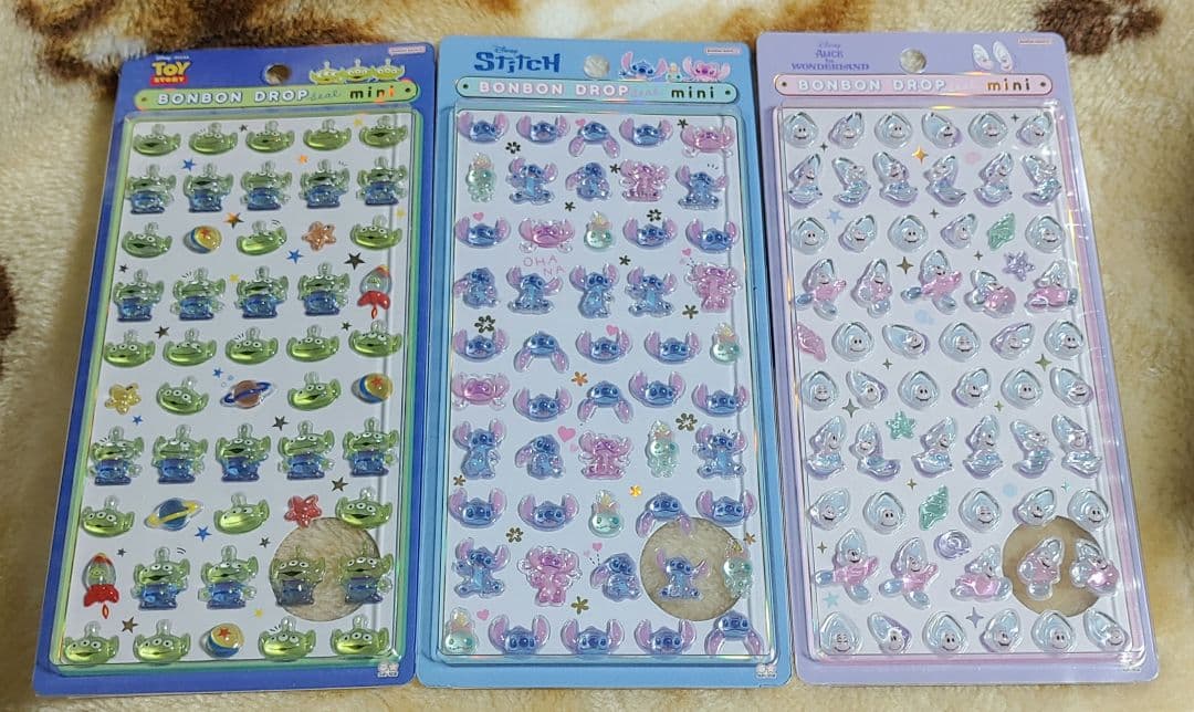 正規品 ディズニー ボンボンドロップシール mini 6枚セット 新品