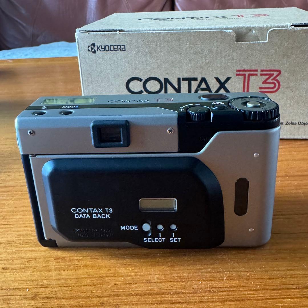 CONTAX T3 DATA BACK、ケース、説明書などまとめて　箱付き