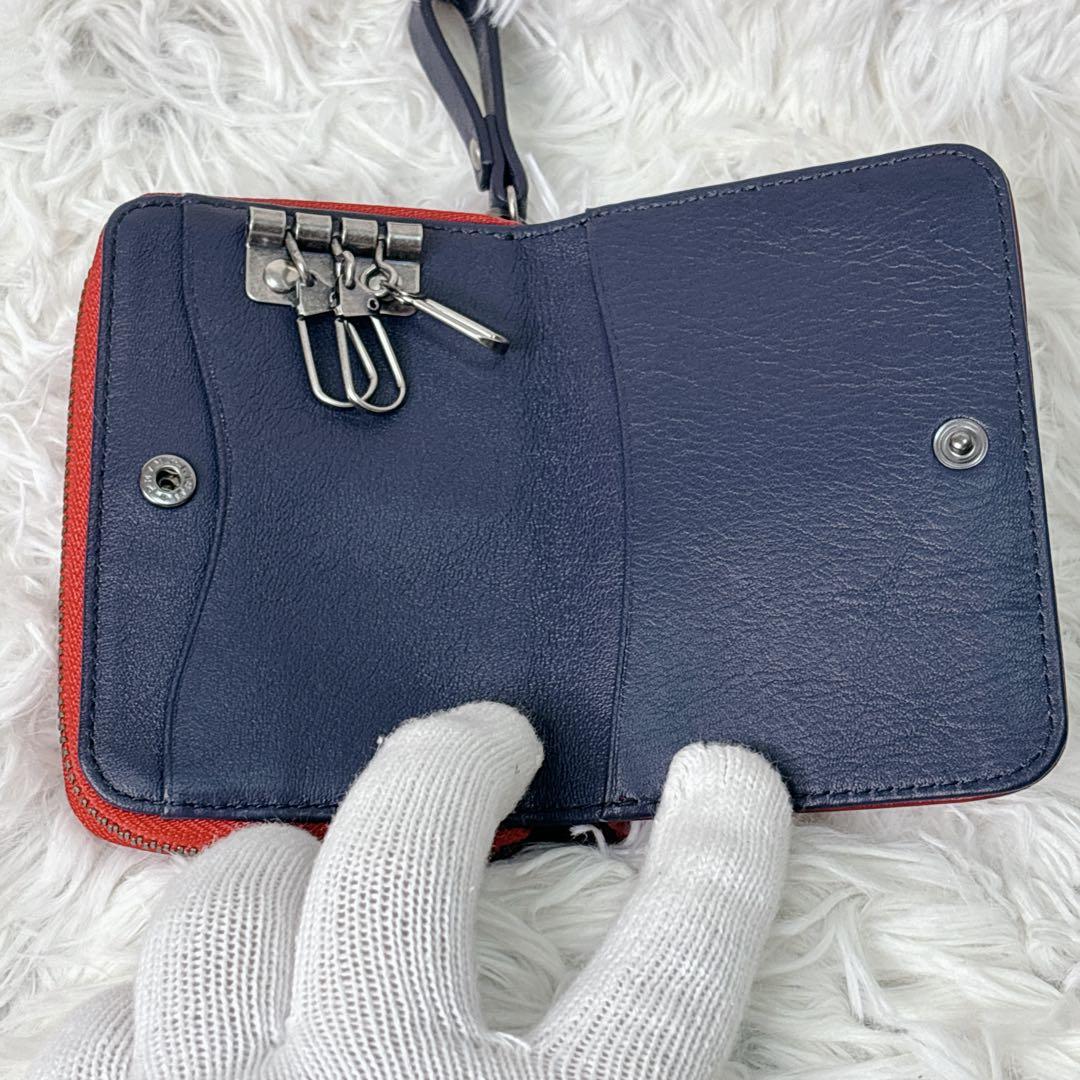 BURBERRY BLACK LABEL 赤 ケース　キーケース