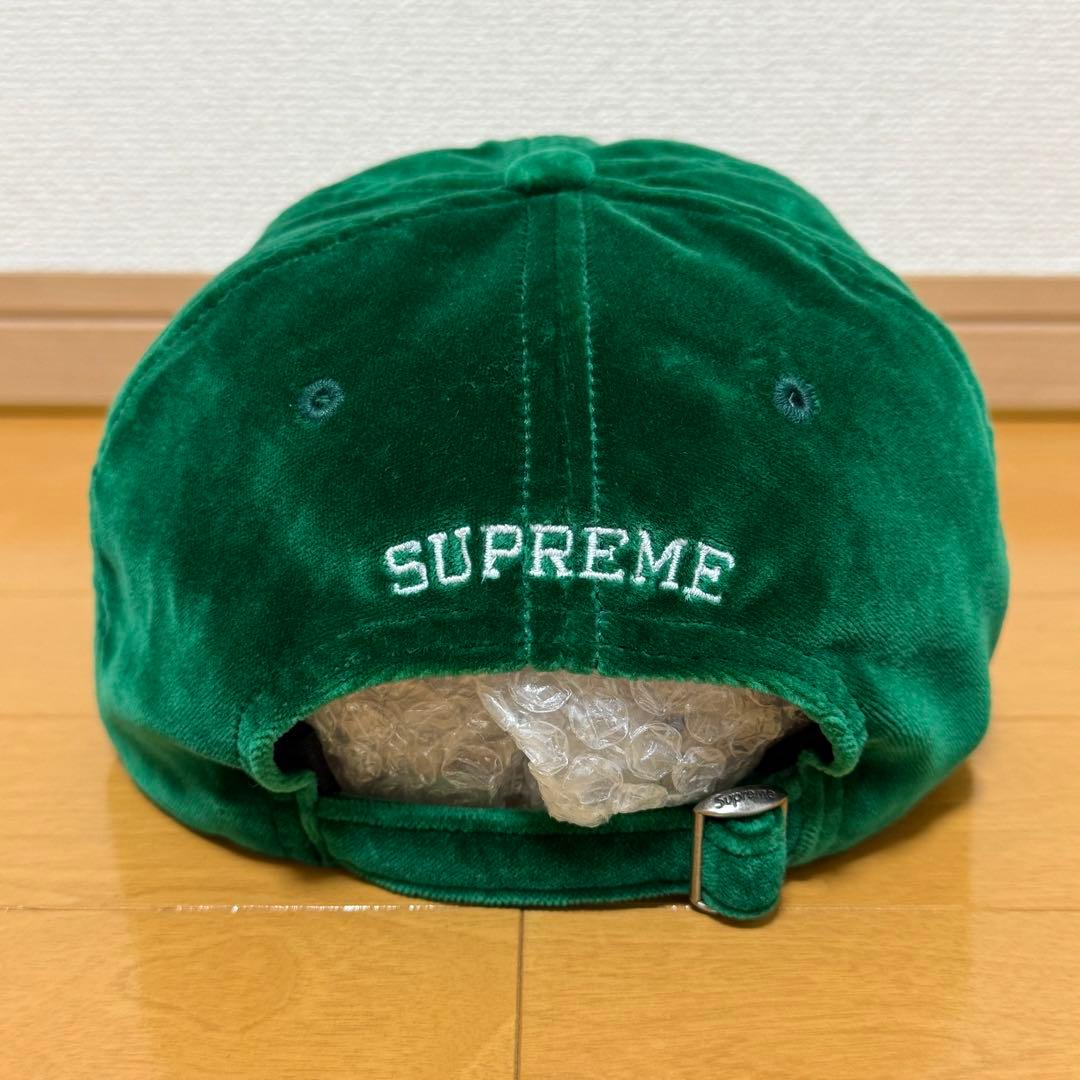 Supreme Velvet S Logo 6-Panel グリーン 20aw