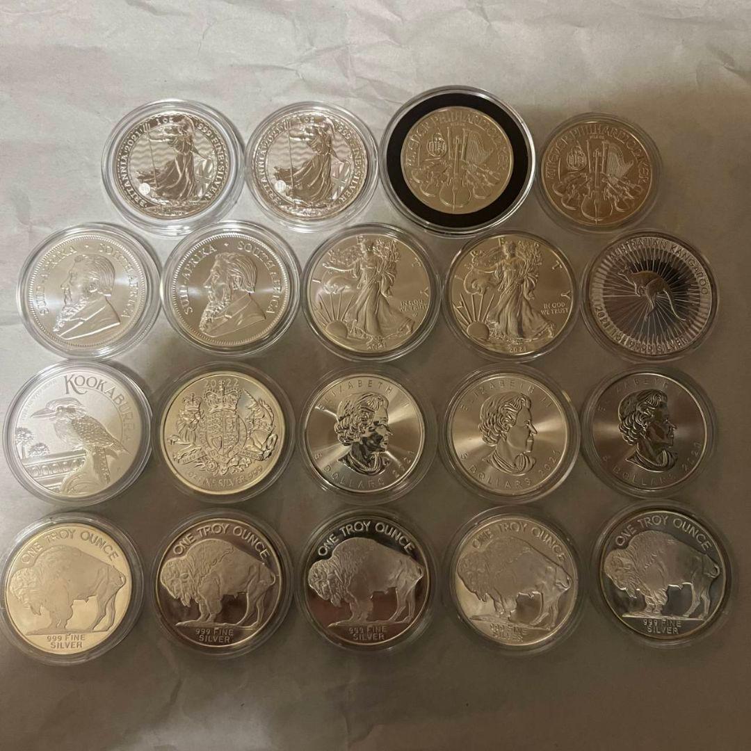 シルバー多数セット 未使用 1オンス 14枚 約435g