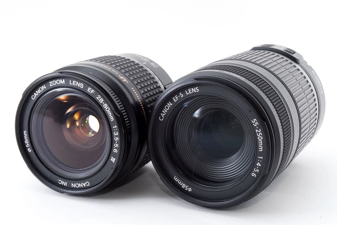 Wi-Fi＆動画キャノン canon kiss x 9i標準&望遠レンズセット