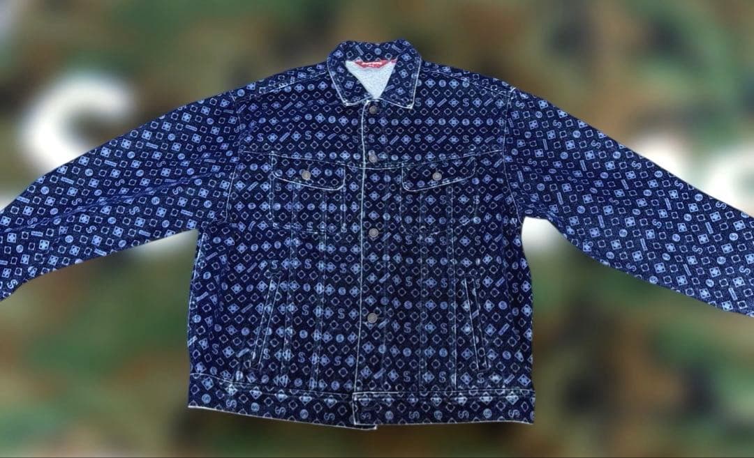ジャケット・アウター Supreme Flocked Denim Trucker Jacket