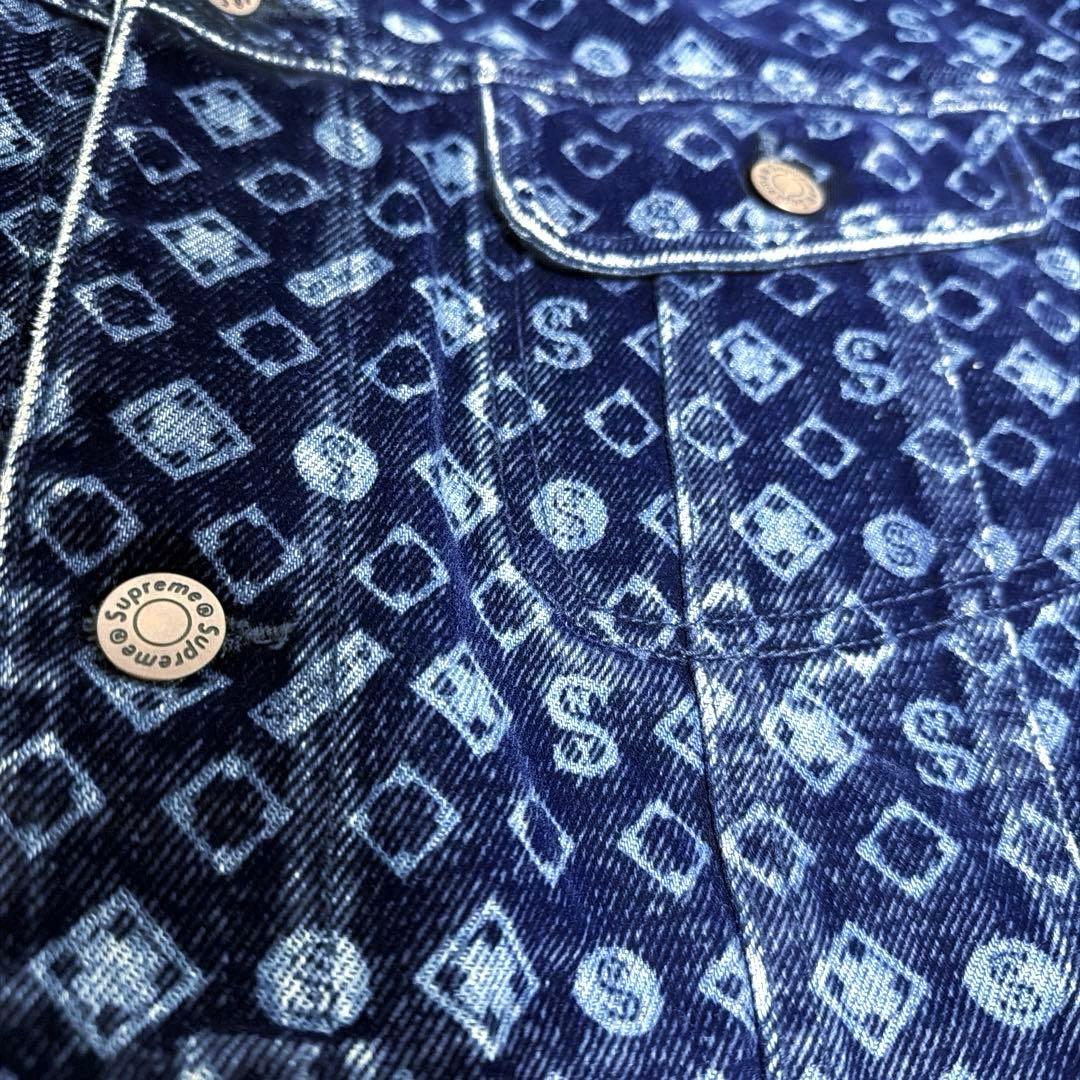 ジャケット・アウター Supreme Flocked Denim Trucker Jacket