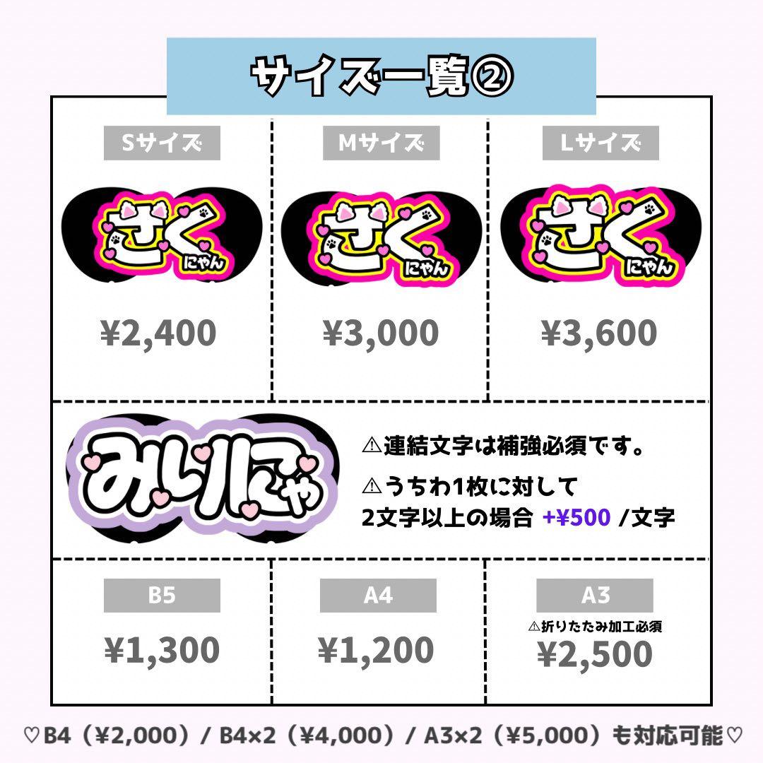 ラムタロページ♡0201ネームボード うちわ文字 連結文字パネル オーダー