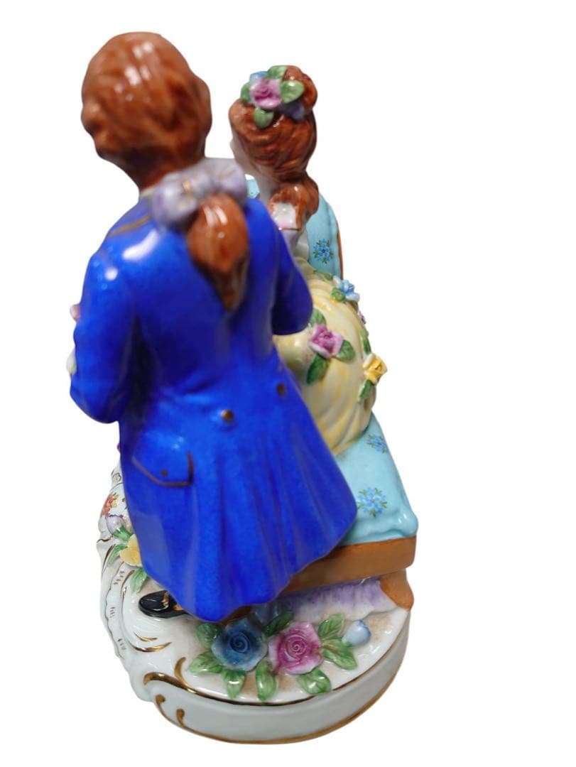 マイセン フィギュリン　お花　アンティーク　置物　陶器