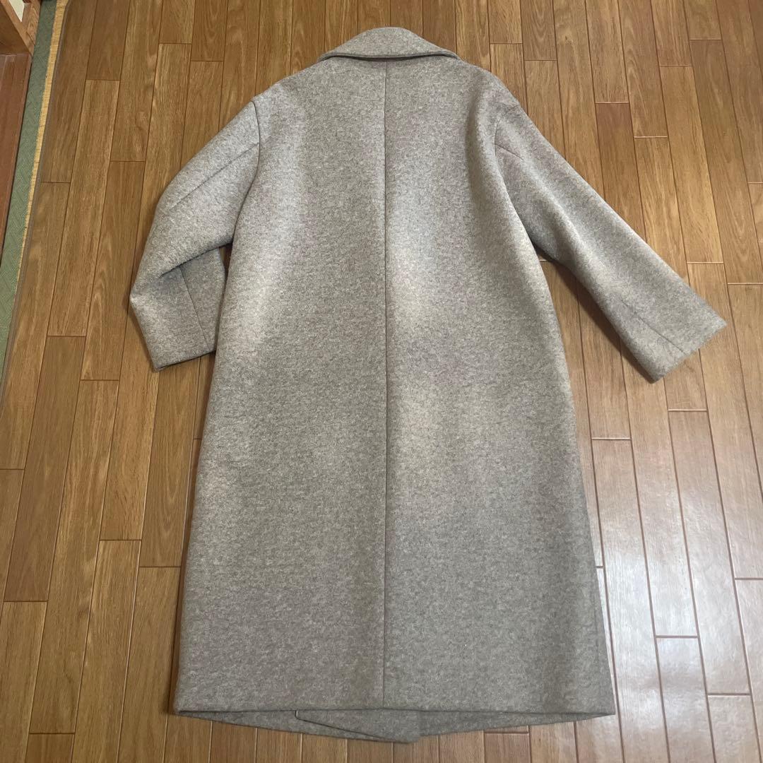 Plageベージュ ポンディングテーラードカラーコート フリーサイズ