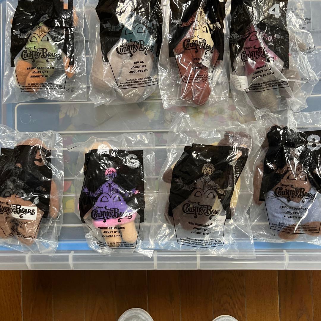 ディズニー　カントリーベア　全8体　未開封　日本未発売　2001年