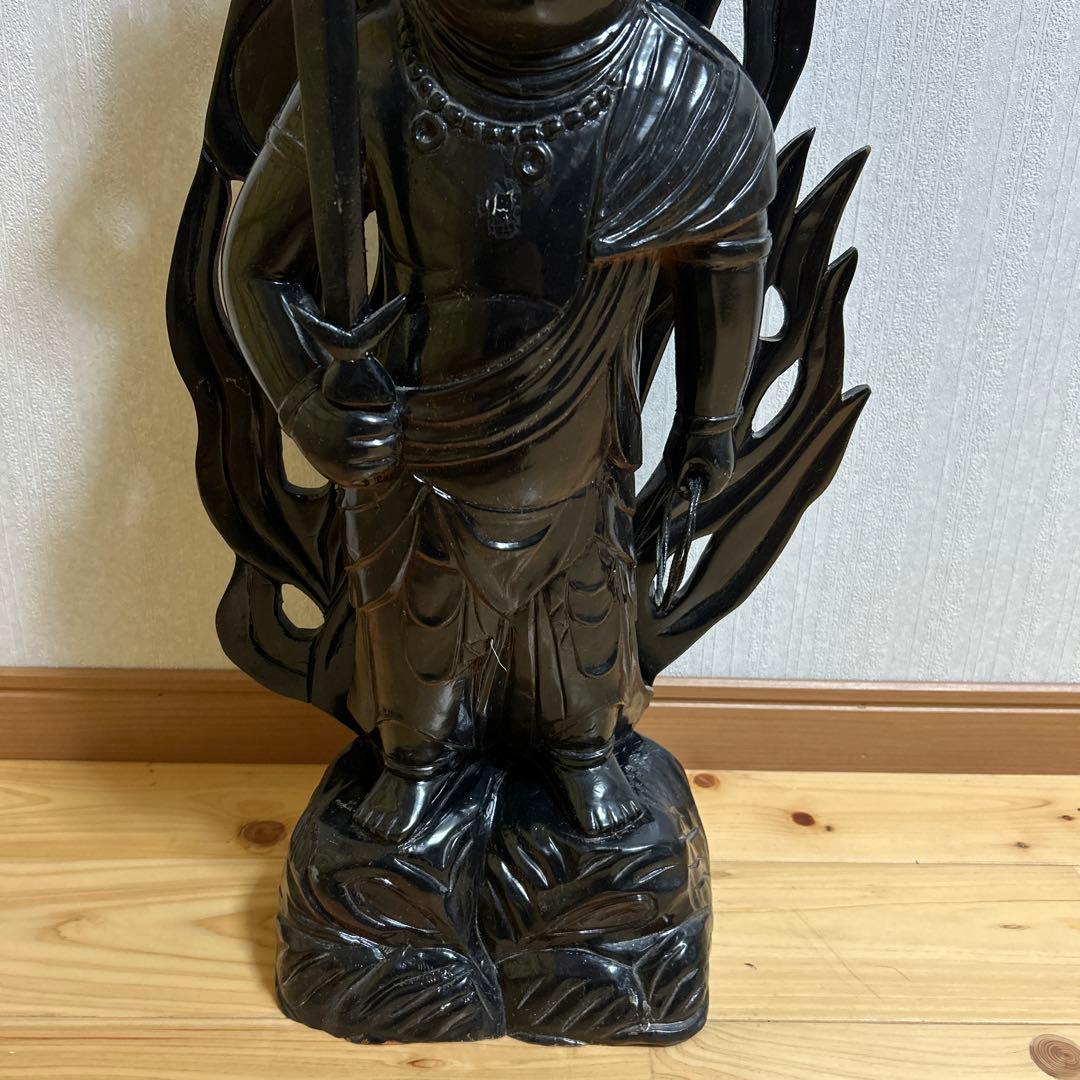 木製　不動明王　仏像　神様　宗教　スピリチュアル 工芸品 古美術 置物 骨董品