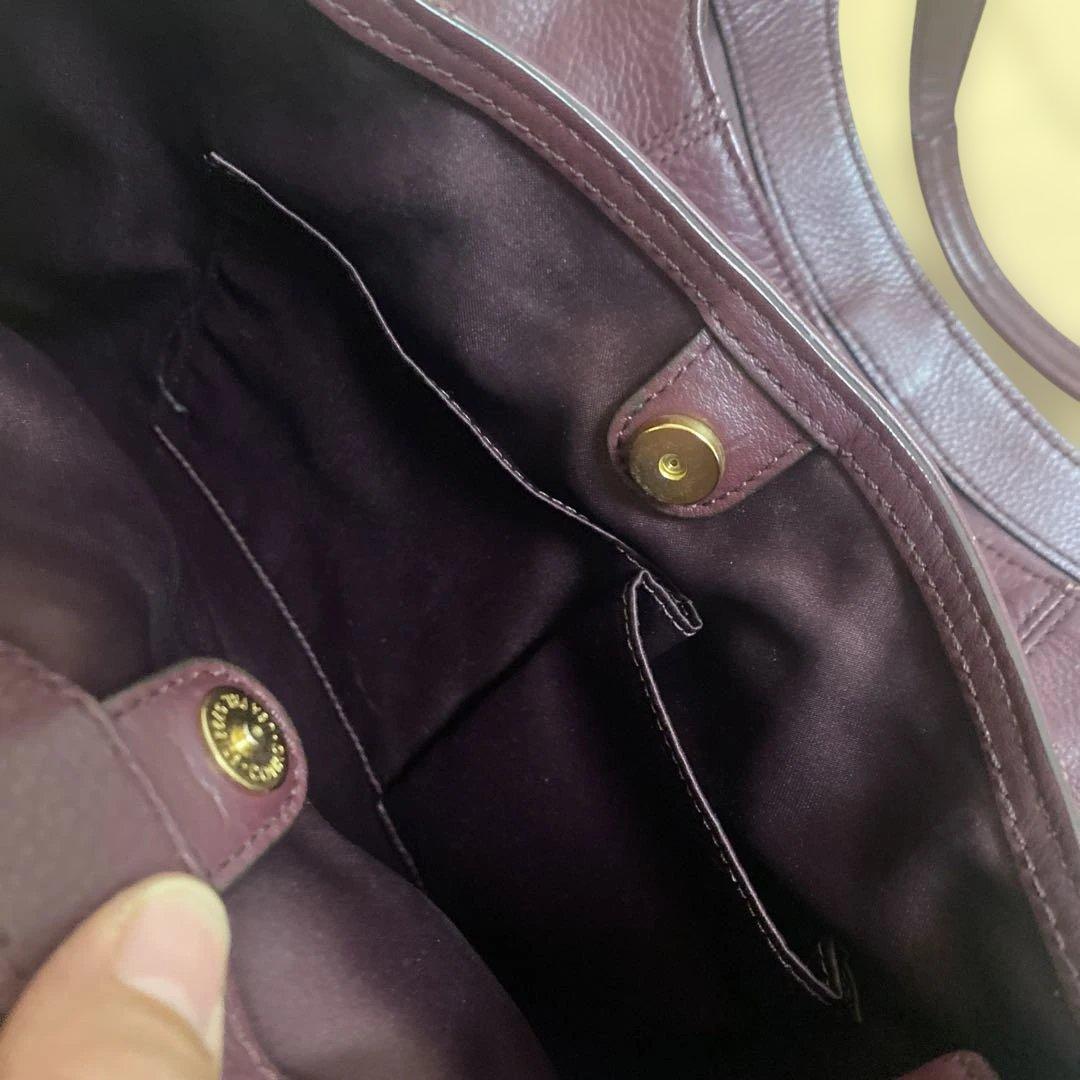 ★極美品 ★コーチ キャンベルレザー ホーボー ワインレッド