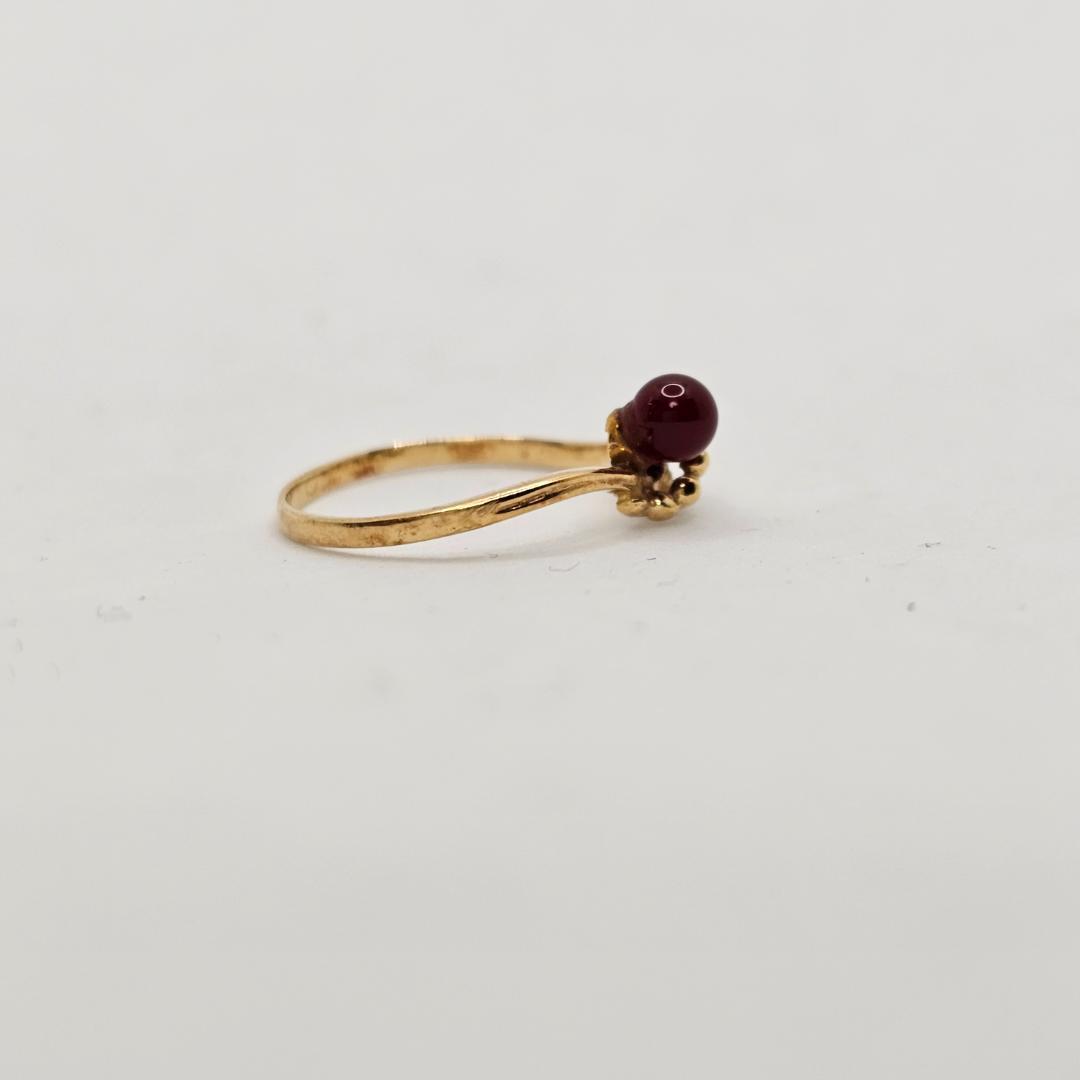 18金 ゴールドリング レトロ 12号