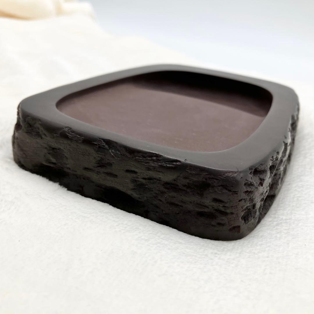 赤間硯　梅光照作　山口県赤間硯