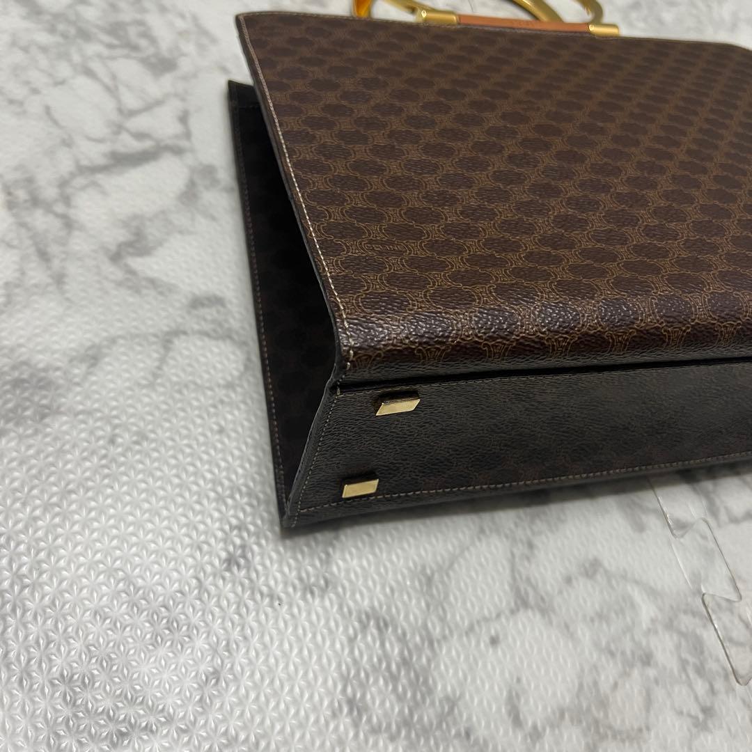 美品✨希少✨セリーヌ ガンチーニハンドル マカダム ハンドバッグ ビンテージ