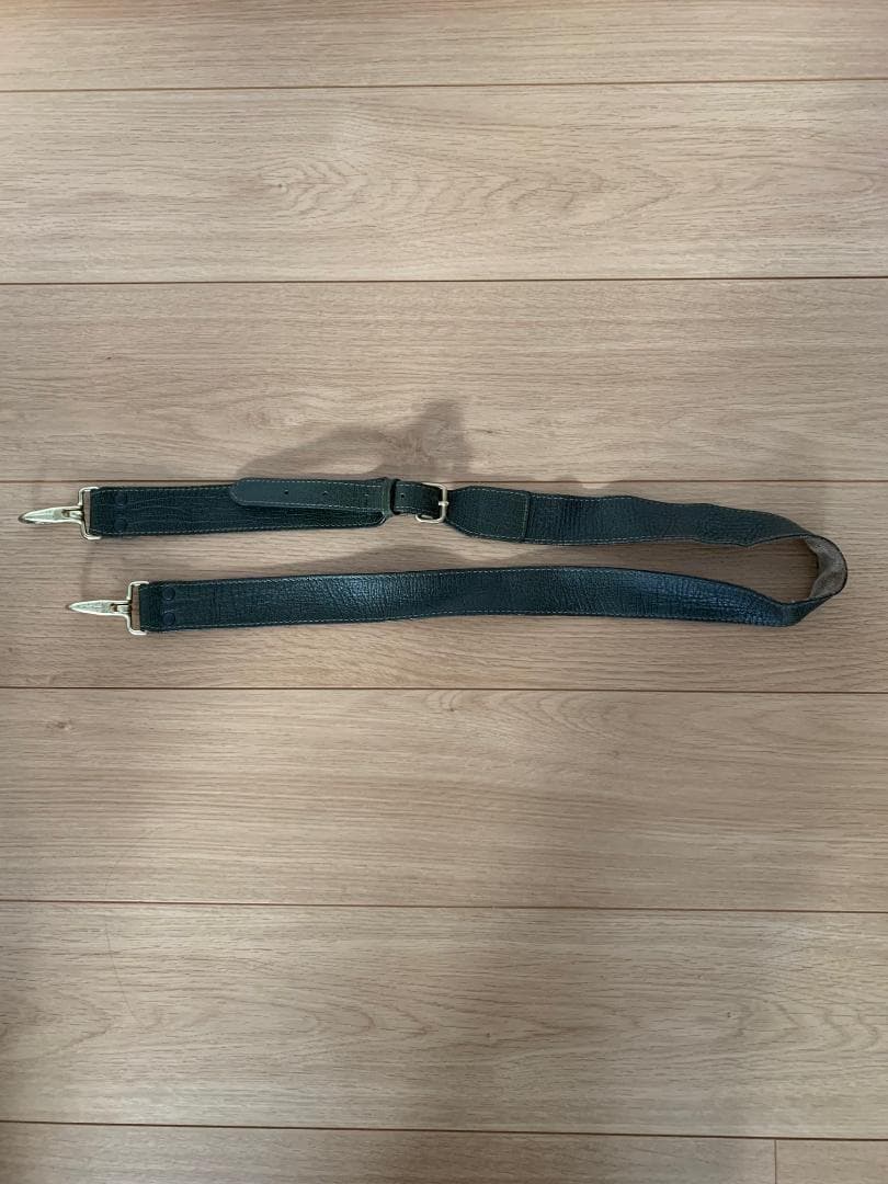 オリーブグリーン レザーボストンバッグ