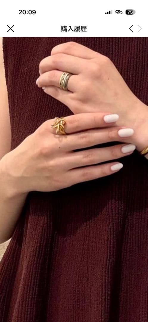 【masaki】別注フィリップオーディベールフラワーモチーフリング