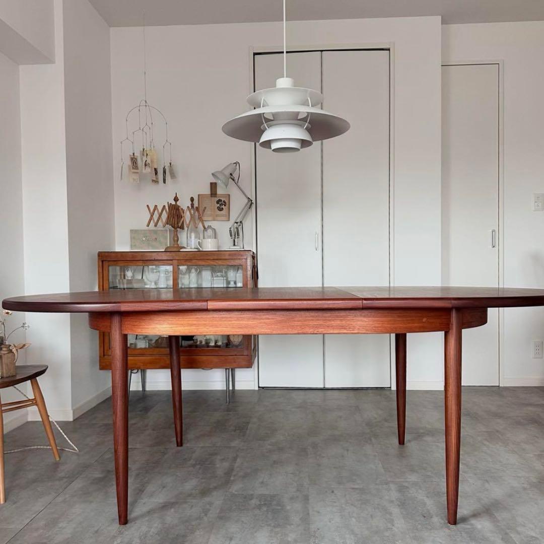 〈希少〉ジープラン(G-PLAN) /楕円形エクステンションテーブル