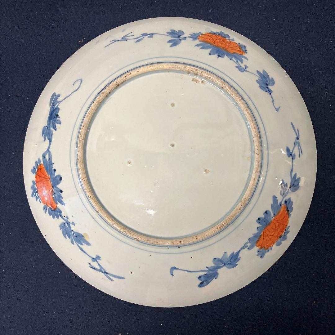 No.30011302 やきもの陶磁器　花鳥鳳凰文大皿