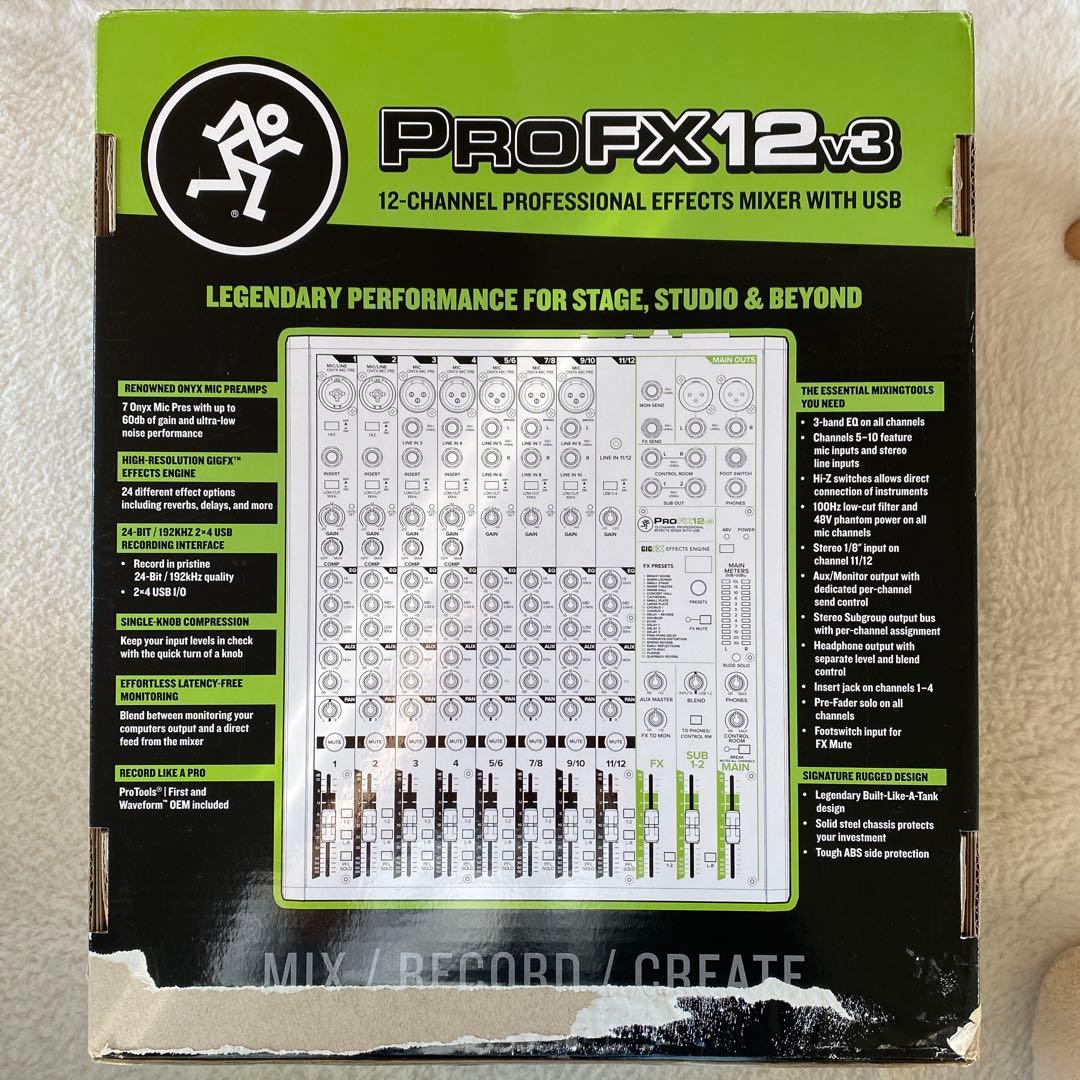 マッキー　アナログミキサー　ProFX12v3