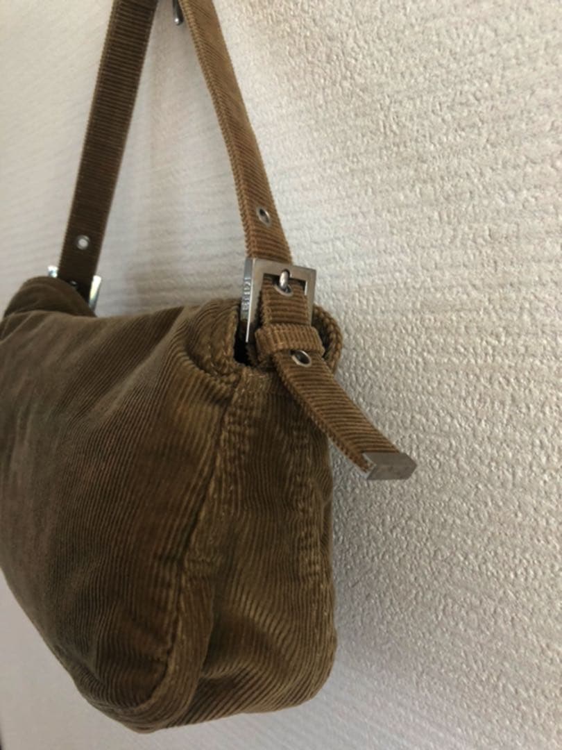 フェンディ ハンドバッグ 袋付き コーデュロイ