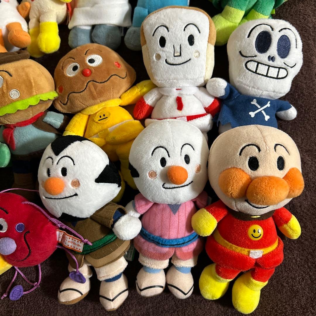 アンパンマン　ぷりちぃビーンズ　ぬいぐるみ　ジャムおじさん　バタコさん　美品